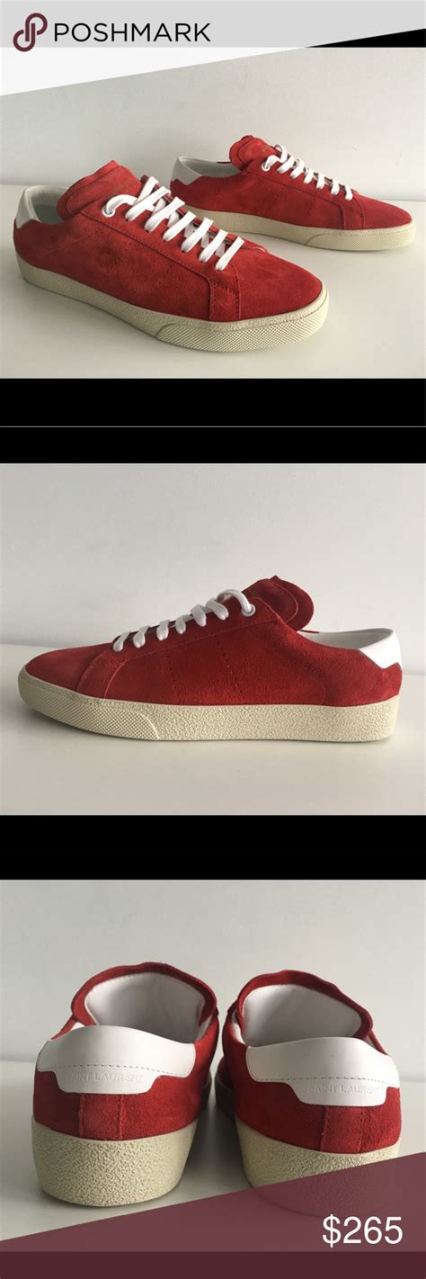 ysl red sneakers